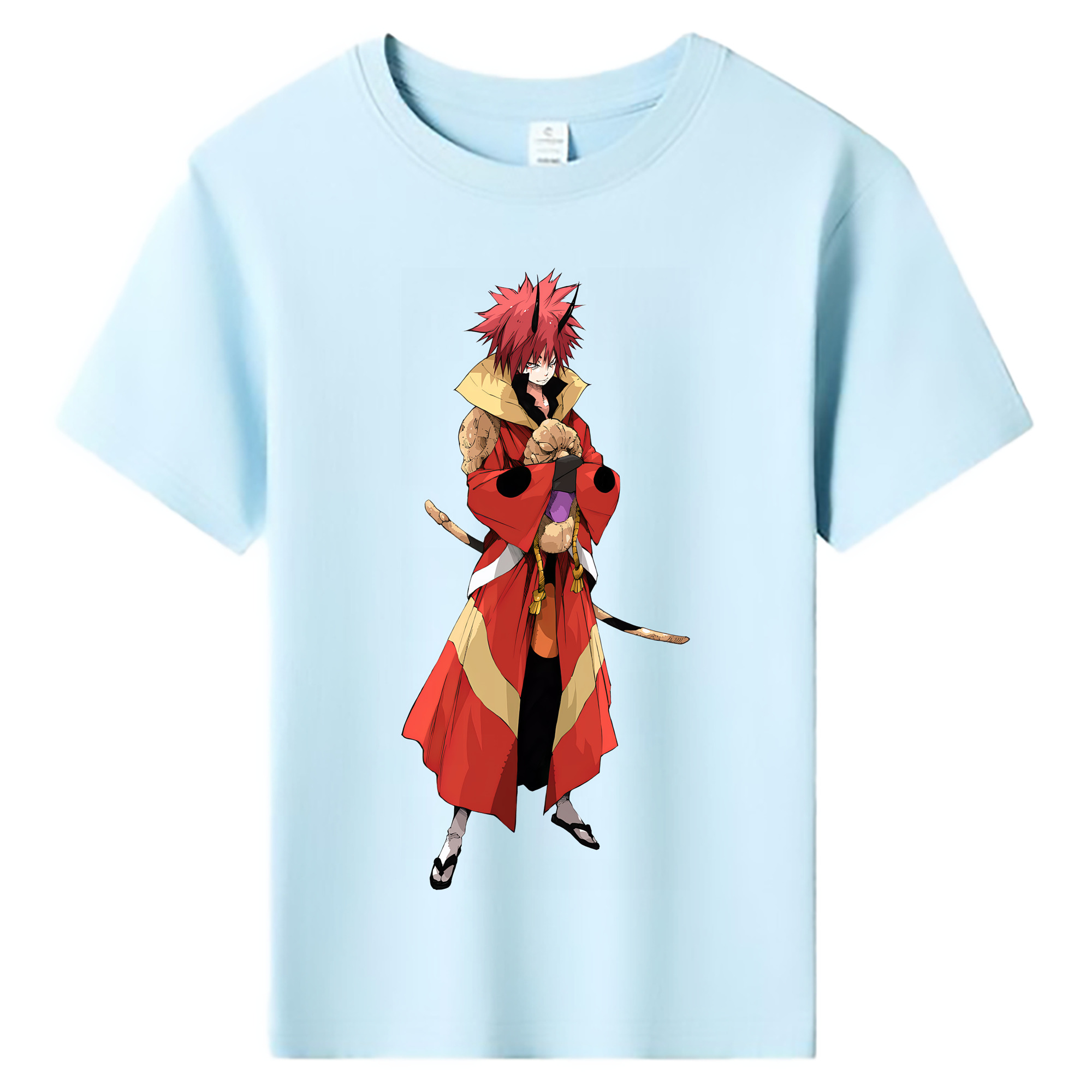 （画像用） 転スラ Regarding Reincarnated to Slime 綿100％キッズTシャツ（フロントプリント）